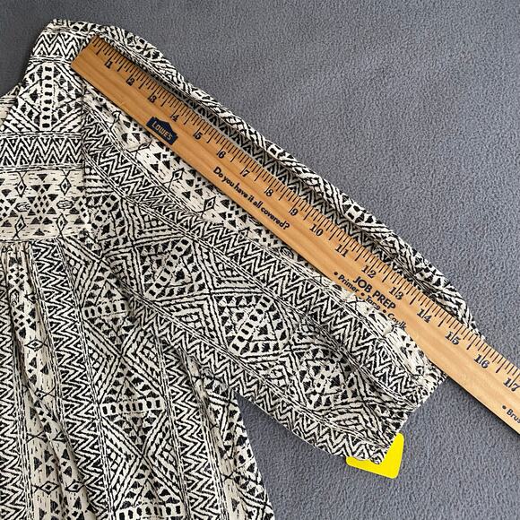 Vtg 80s 90s NOS Two Potato Artsy Midi Tiered Muumuu Dress M Resort Wear Cotton - Picture 13 of 16